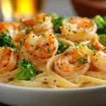 Creamy Shrimp Alfredo Pasta with Broccoli (3)