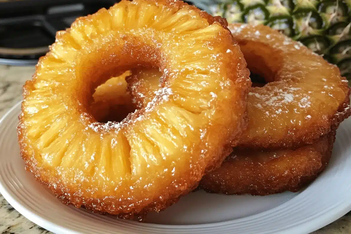 Golden Pineapple Fritters