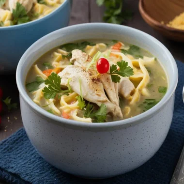 Crockpot Creamy Chicken Noodle Soup