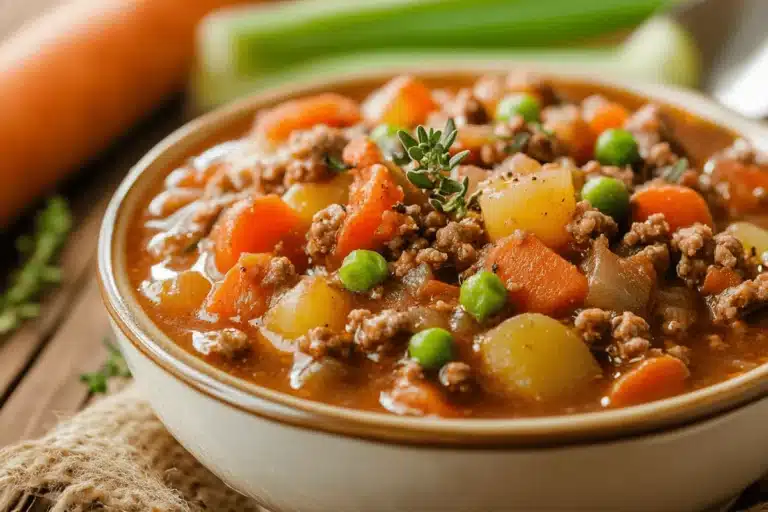 Ground Beef Vegetable Soup Recipe