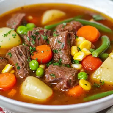 Crockpot Vegetable Beef Soup Recipe