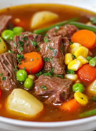 Crockpot Vegetable Beef Soup Recipe