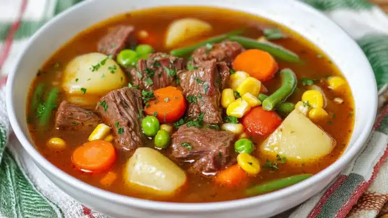 Crockpot Vegetable Beef Soup Recipe