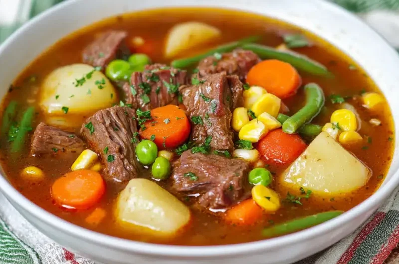 Crockpot Vegetable Beef Soup Recipe