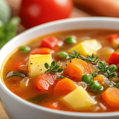Slow Cooker Vegetable Soup