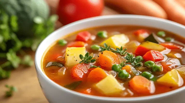 Slow Cooker Vegetable Soup