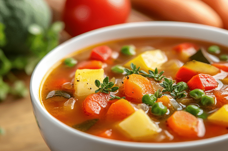 Slow Cooker Vegetable Soup