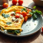 Spinach and Feta Omelette