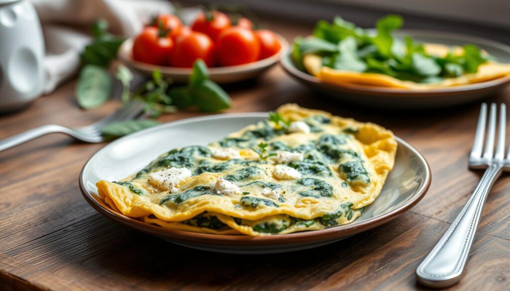 Spinach and Feta Omelette