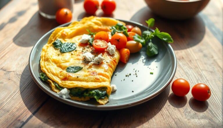 Spinach and Feta Omelette