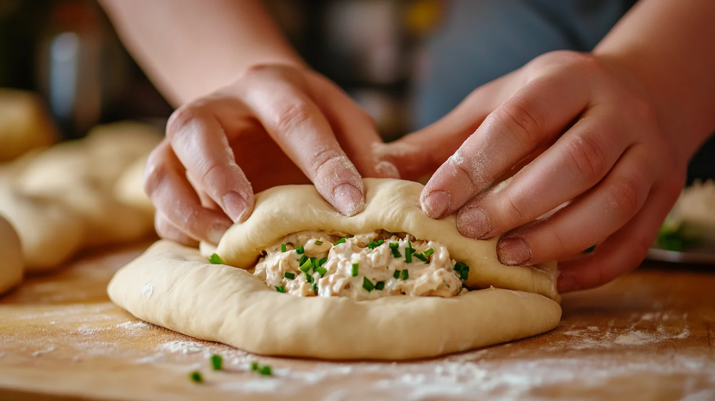 Delicious Chicken Pillows With Creamy Parmesan Sauce Recipe (6)