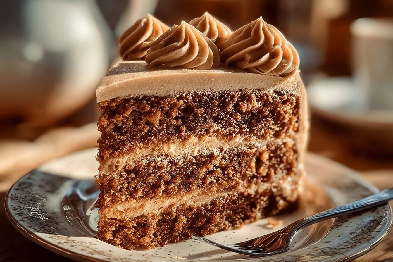 Gingerbread Cinnamon Molasses Dream dessert topped with cinnamon and spices.