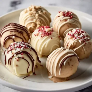 Decadent gingerbread truffles coated in chocolate for the holidays