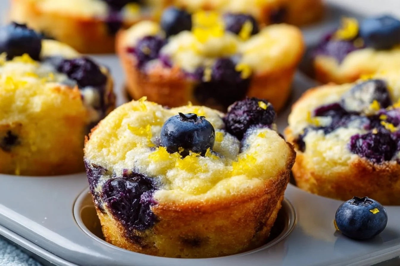 Lemon Blueberry Cottage Cheese Protein Bites for a healthy snack option