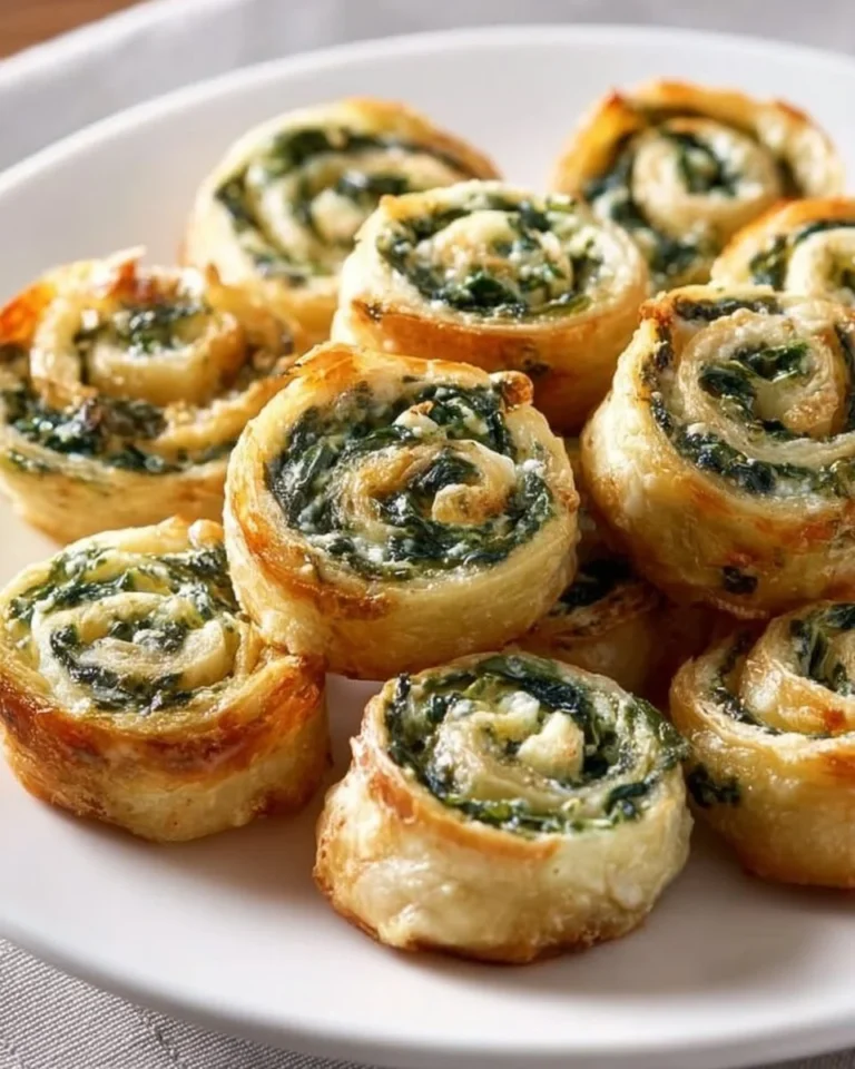 Spinach dip served in bite-sized pinwheels for a tasty appetizer