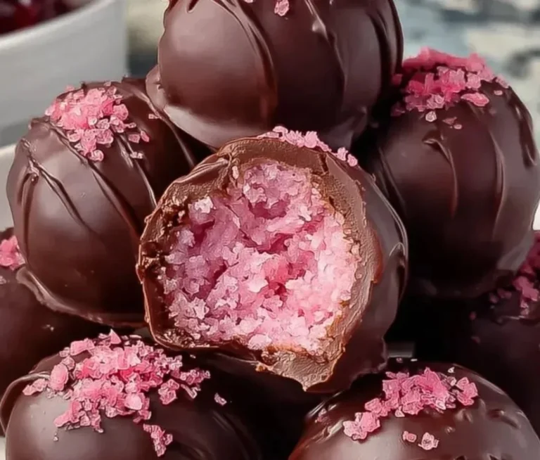 Delicious Cherry Mash Truffles made with rich chocolate and cherries.