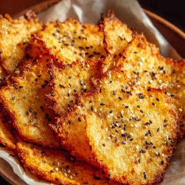Plate of crispy cottage cheese chips, a nutritious snack option