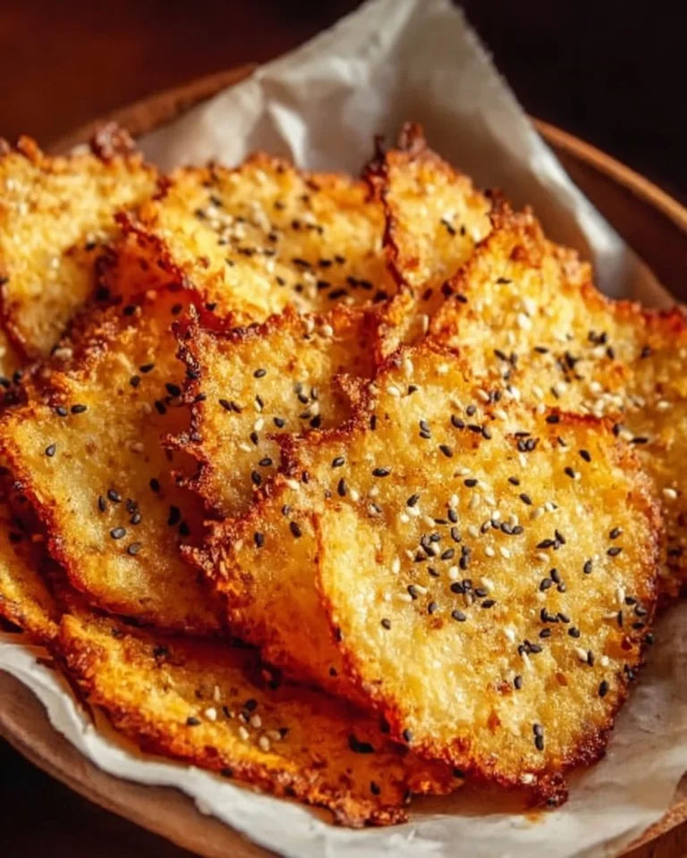 Plate of crispy cottage cheese chips, a nutritious snack option