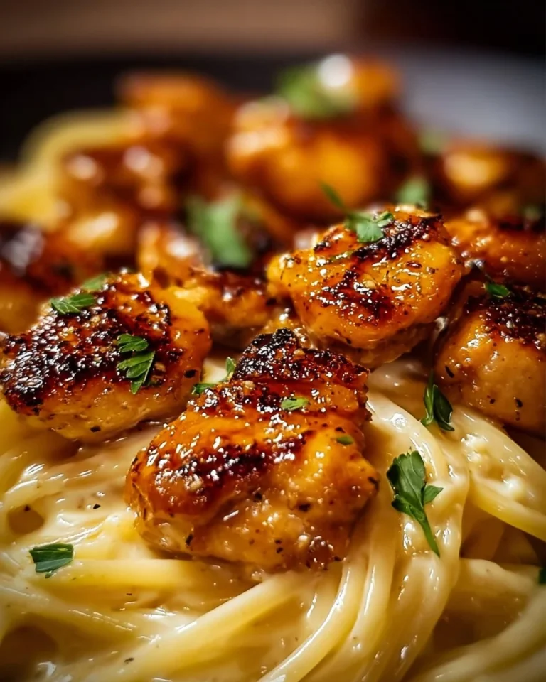 Creamy Garlic Parmesan Chicken dish garnished with herbs and served on a plate.