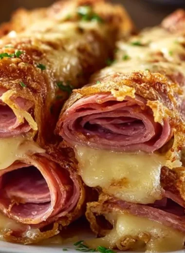 Keto Crispy Reuben Roll-Ups served on a plate with garnishes