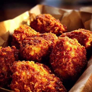 Deliciously crispy Southern fried chicken served with sides