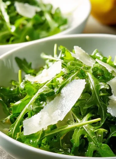 5-Ingredient Easter Arugula Salad with fresh ingredients