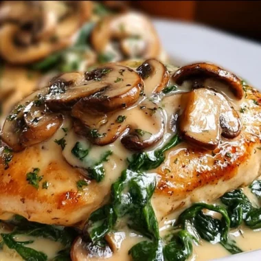 Chicken Spinach and Mushroom Bake