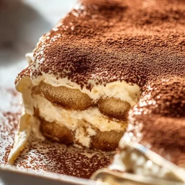 Easy Irish Coffee Tiramisu dessert with coffee flavor and creamy layers