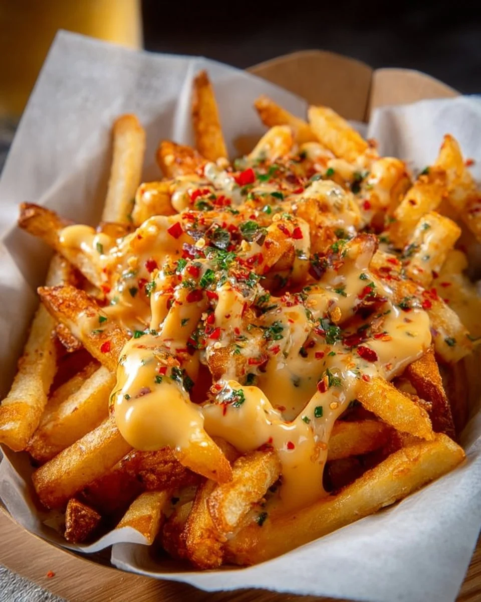 Delicious Louisiana Voodoo Fries inspired by Wingstop's recipe