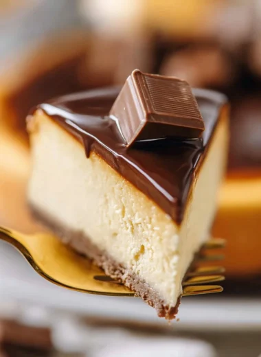 Luxurious Millionaire Cheesecake featuring rich layers and garnishes.