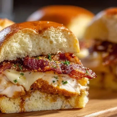 Maple Chicken Bacon Sliders served on a platter with toppings.