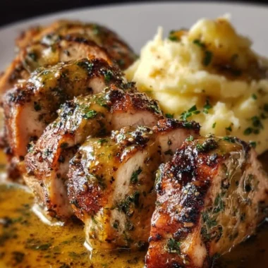 Plate of Chicken Christopher from Morton’s Steakhouse garnished and served elegantly
