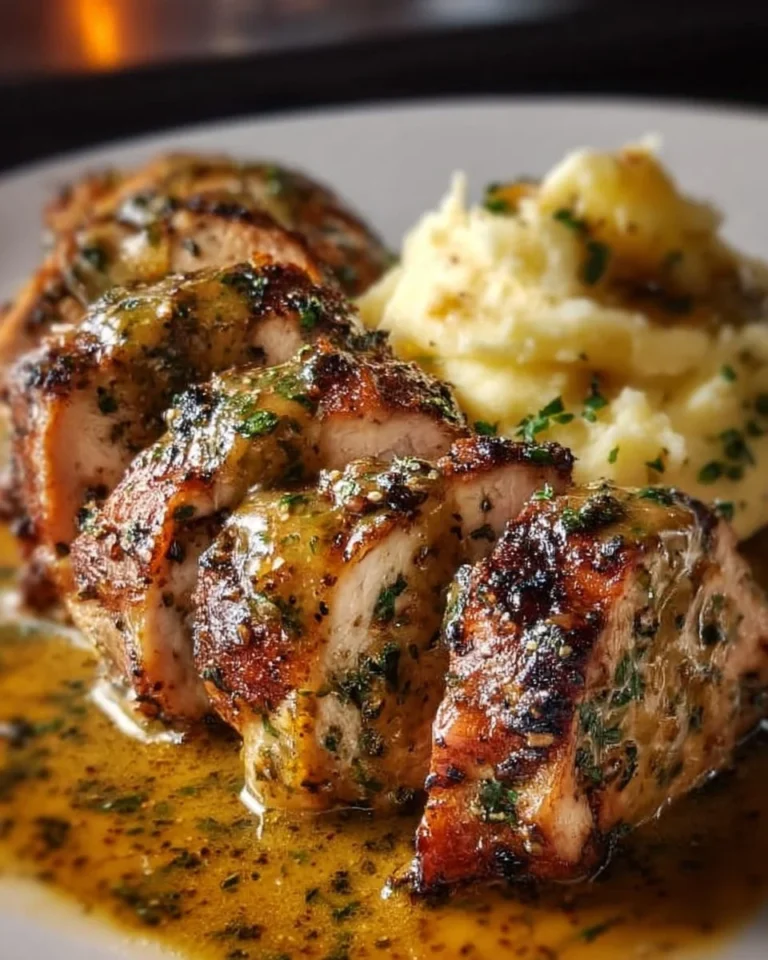 Plate of Chicken Christopher from Morton’s Steakhouse garnished and served elegantly