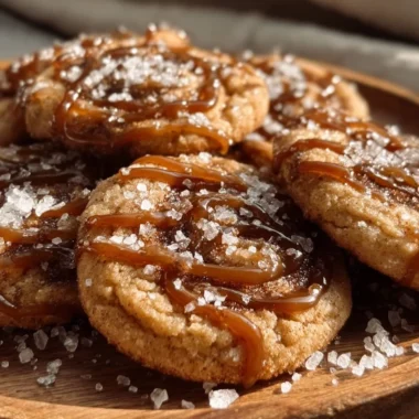 Salted honey cinnamon cookies on a baking tray, ready to be enjoyed.