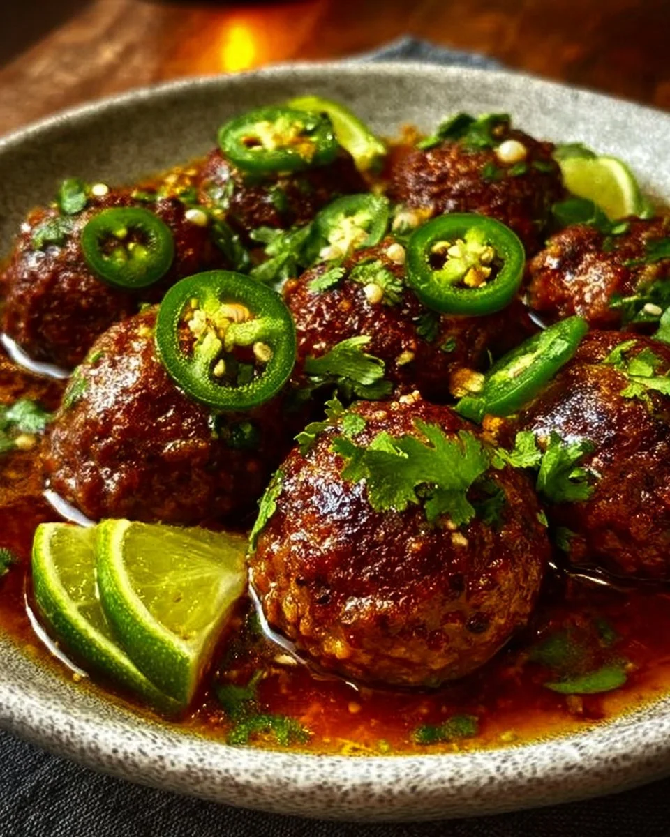 Spicy Mexican Donkey Balls dish featuring vibrant spices and rich flavors.