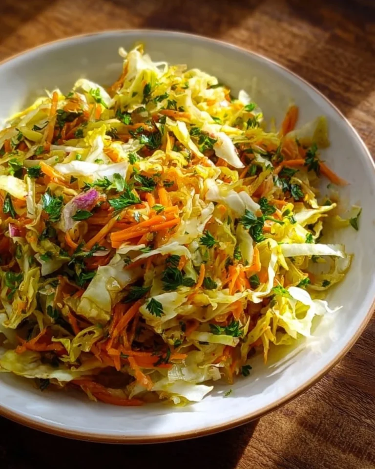 Bowl of Cabbage Masala garnished with spices and herbs
