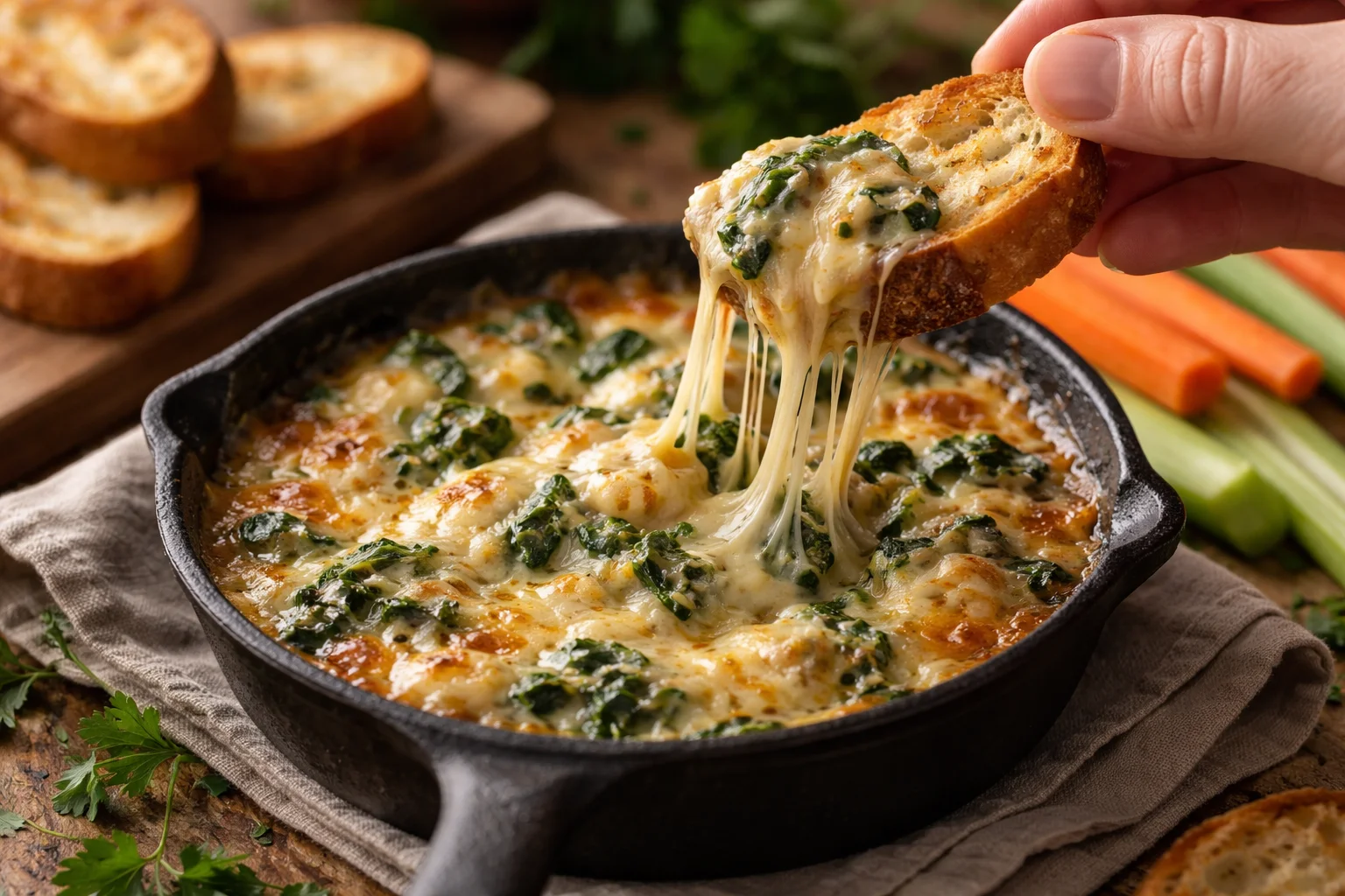 Creamy Spinach Dip That's Perfect for Any Gathering