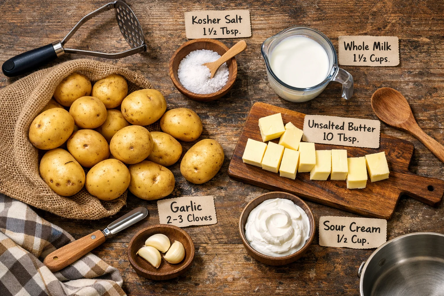 Delicious Mashed Potatoes Recipe for 8 People - Gather & Feast