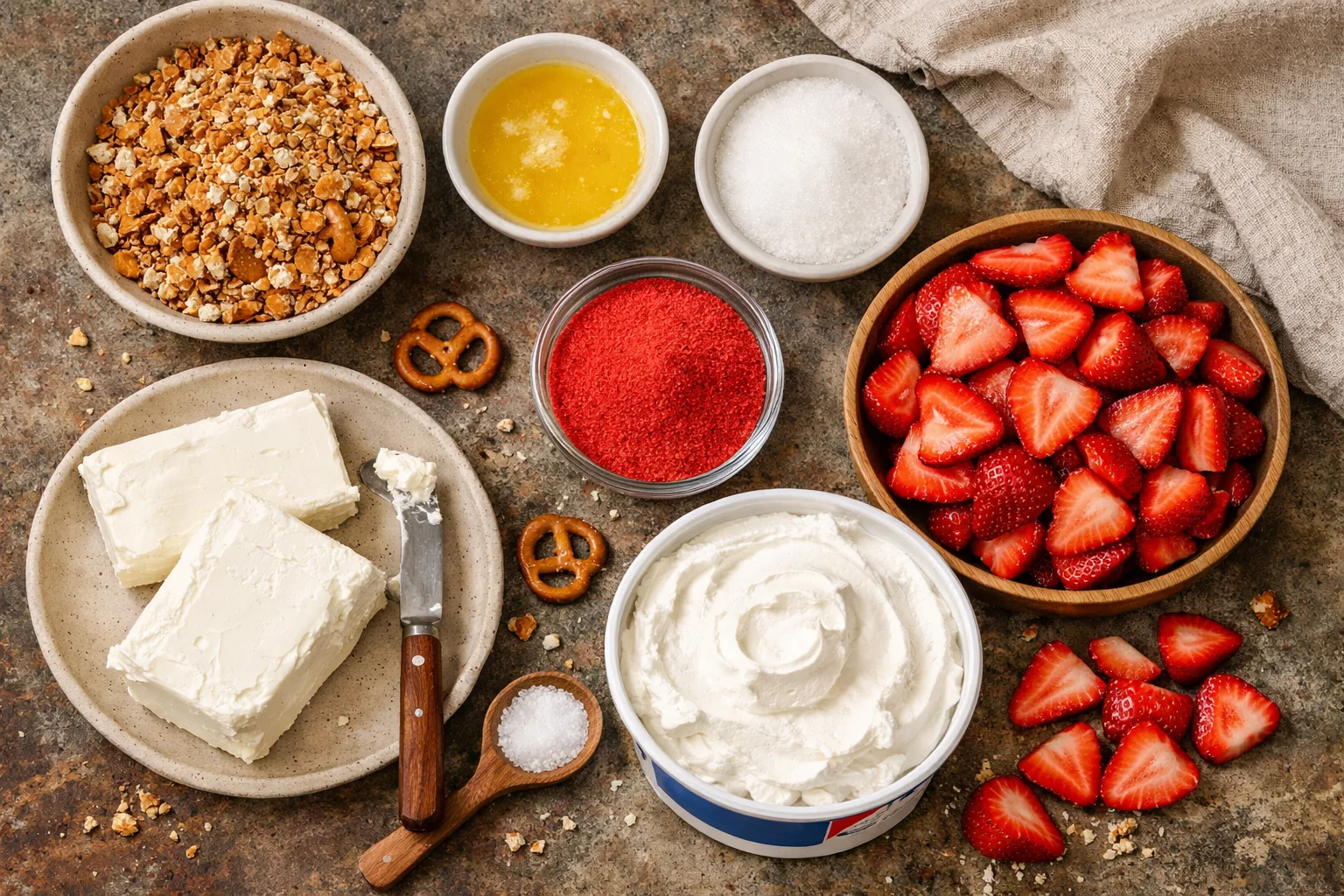 strawberry pretzel salad