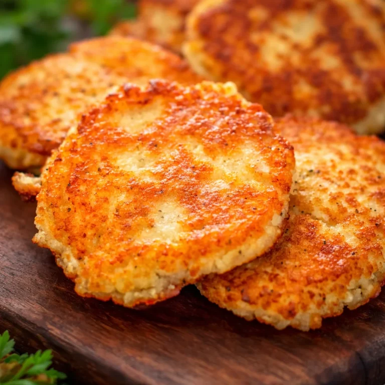 Delicious homemade potato pancakes served with a side of sour cream.