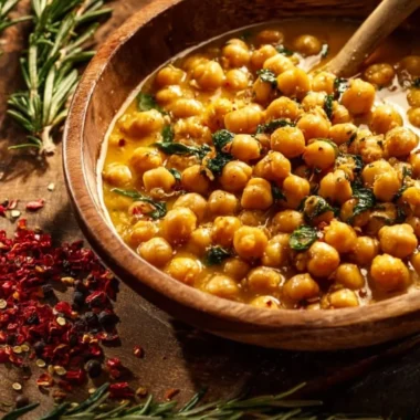 Delicious and easy vegan casserole with marry me chickpeas