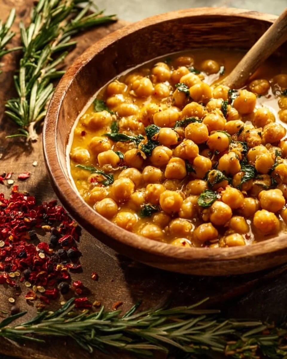 Delicious and easy vegan casserole with marry me chickpeas