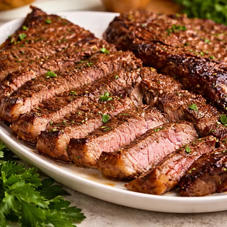 Homemade steak marinade with soy sauce, olive oil, and garlic for flavorful grilling.