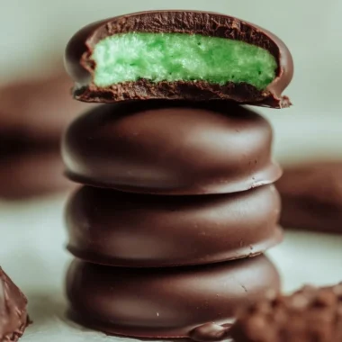 Delicious homemade mint patties on a plate ready to serve