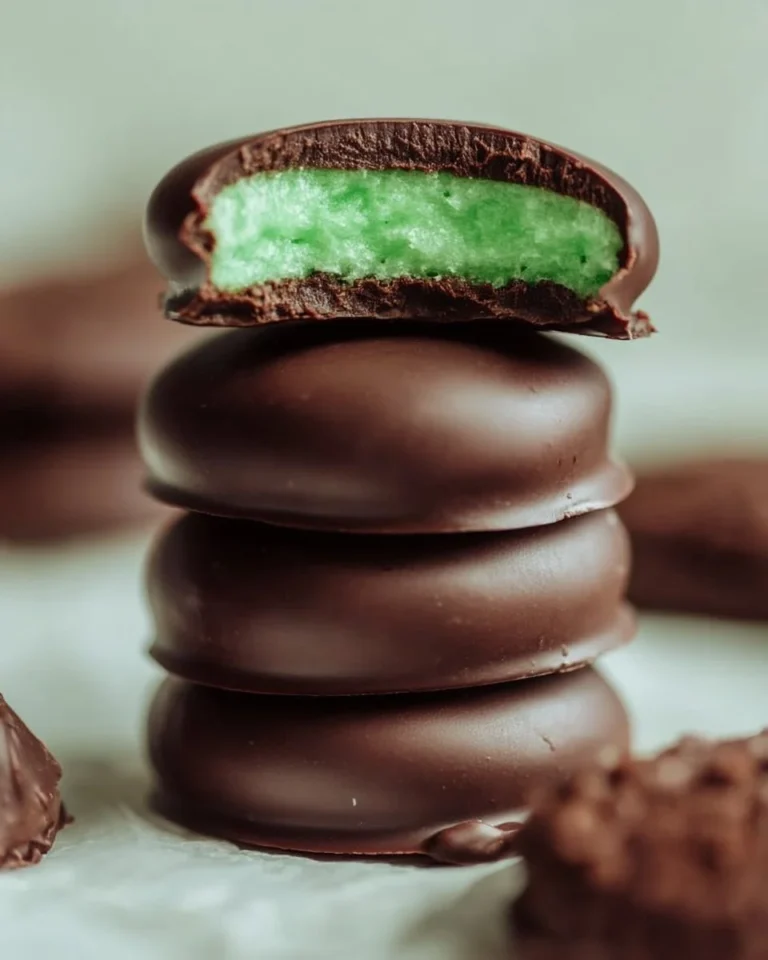 Delicious homemade mint patties on a plate ready to serve