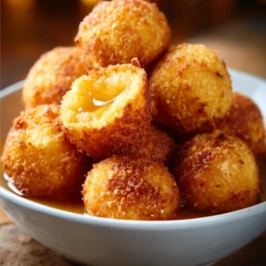 Delicious Honey Butter Cornbread Poppers served on a plate