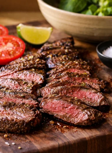 Delicious carne asada marinade with citrus juices and spices for flavorful grilled steak.