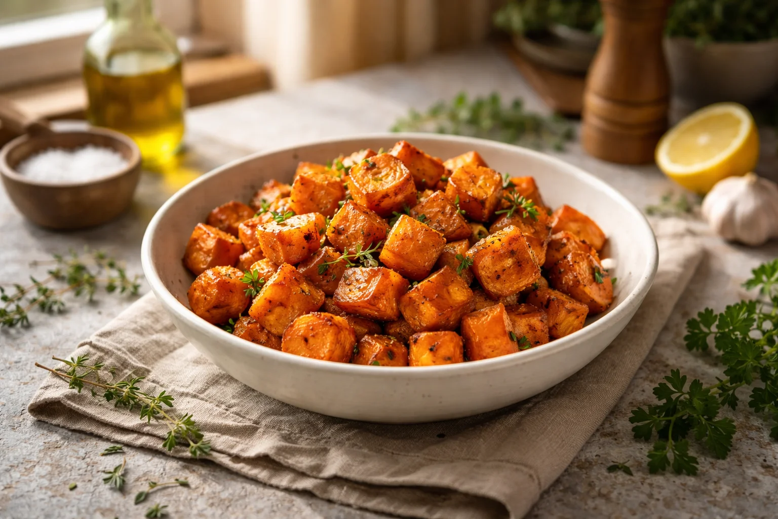 roasted sweet potatoes recipe