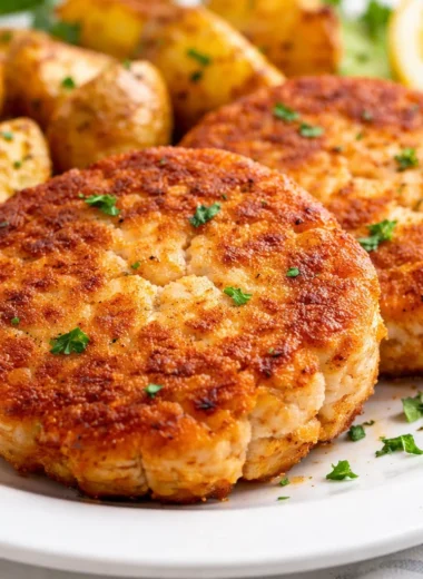 Delicious crispy salmon patties made with canned salmon and simple ingredients.