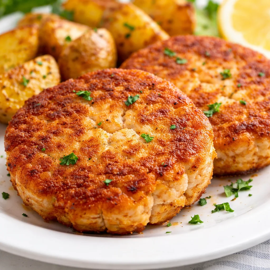 Delicious crispy salmon patties made with canned salmon and simple ingredients.